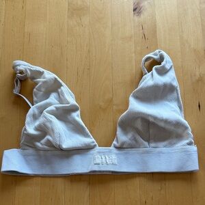 SKIMS Cream Ribbed Bralette